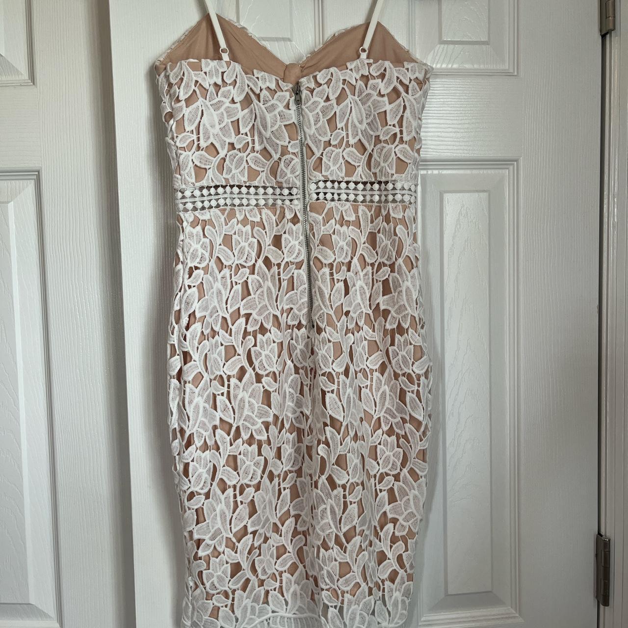 XS White lace LuLu’s dress graduation dress worn... Depop