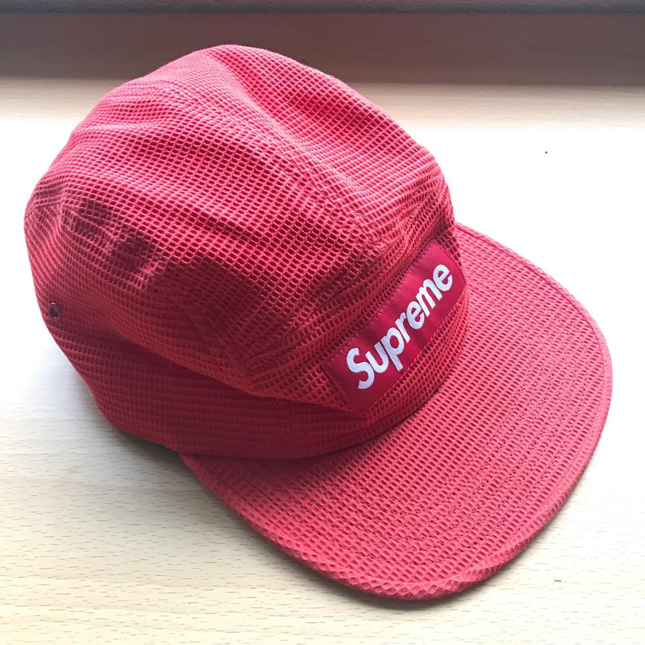 Supreme waffle camp cap Red bogo SS16 - Perfect... - Depop