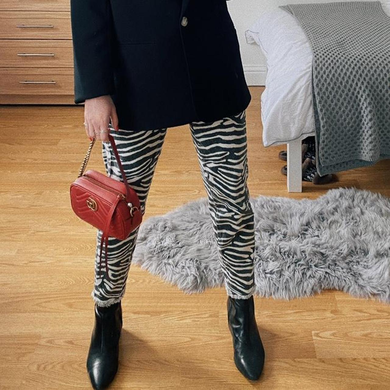 WHISTLES zebra print jeans // W24 size 4/6 // good... Depop