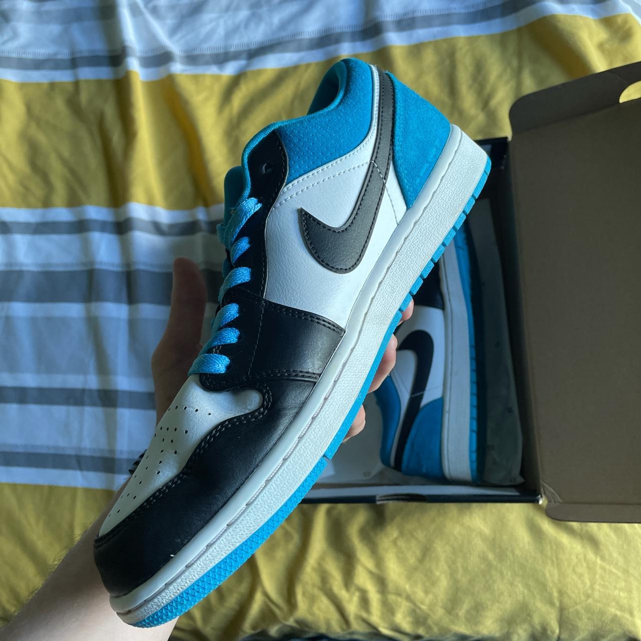 Nike Air Jordan 1 Low “laser Blue” Just Like New, - Depop