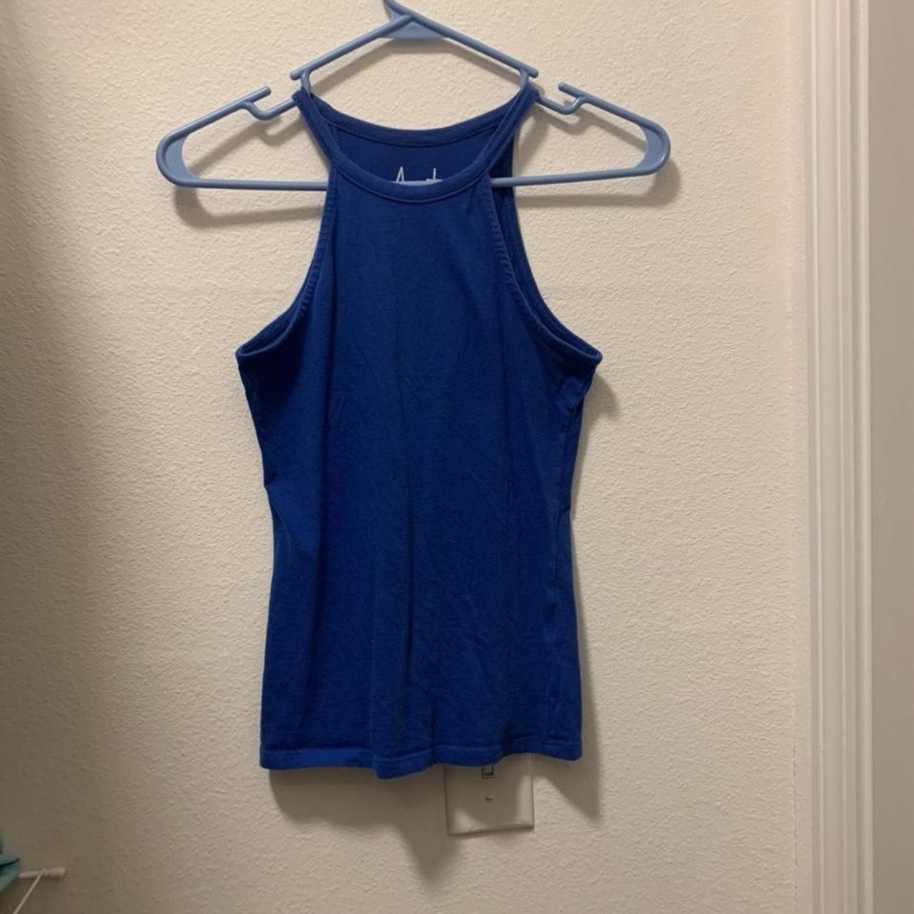 Product Image 1 - Blue High Neck Tank Top

Size