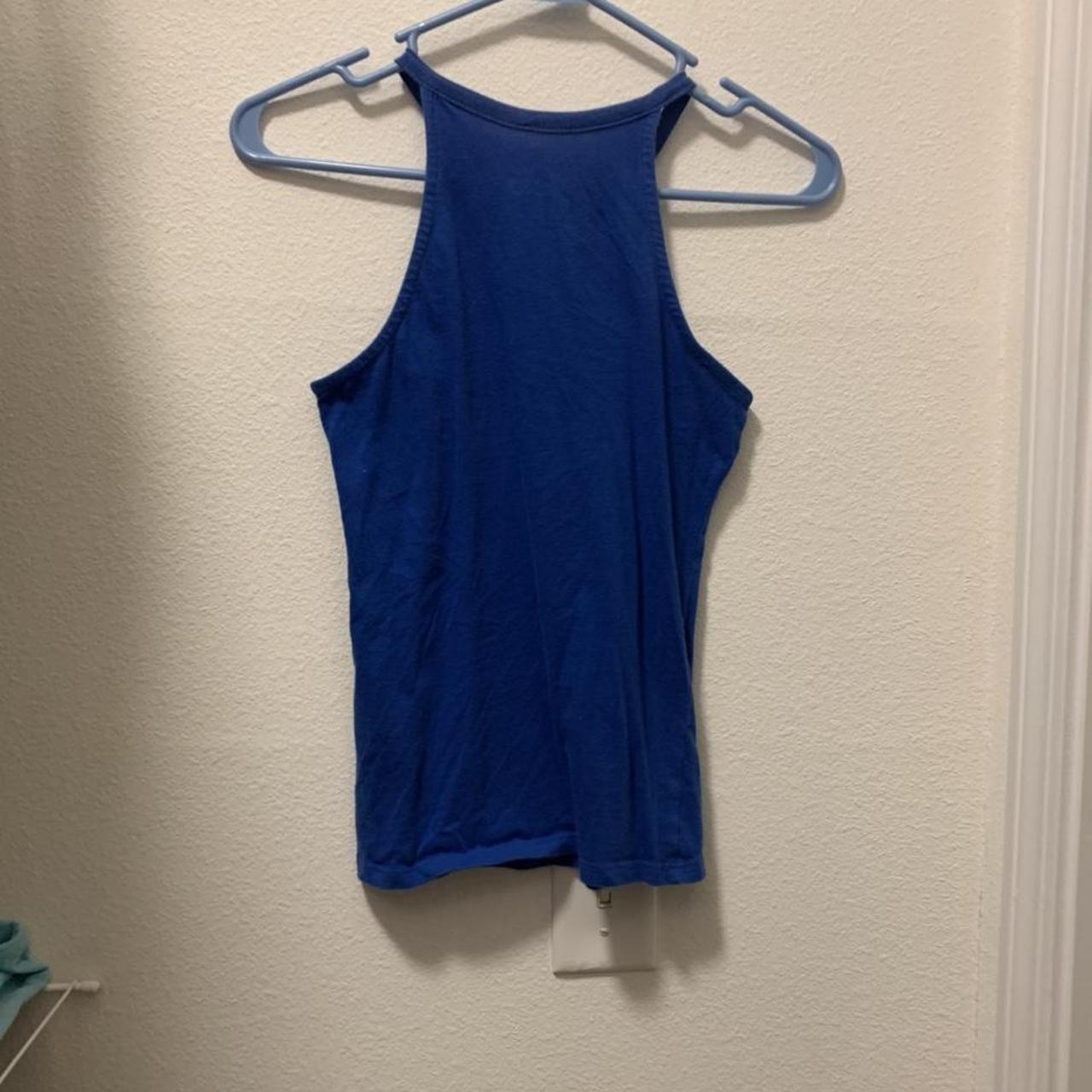 Product Image 3 - Blue High Neck Tank Top

Size
