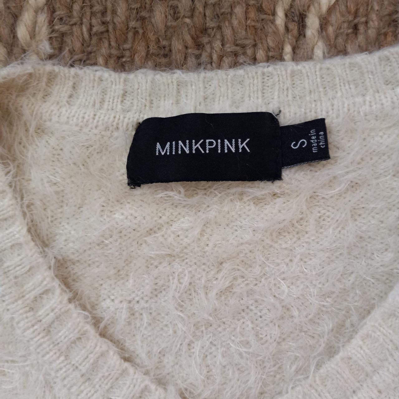 V-neck Cropped Fuzzy Pullover Sweater Brand:... - Depop