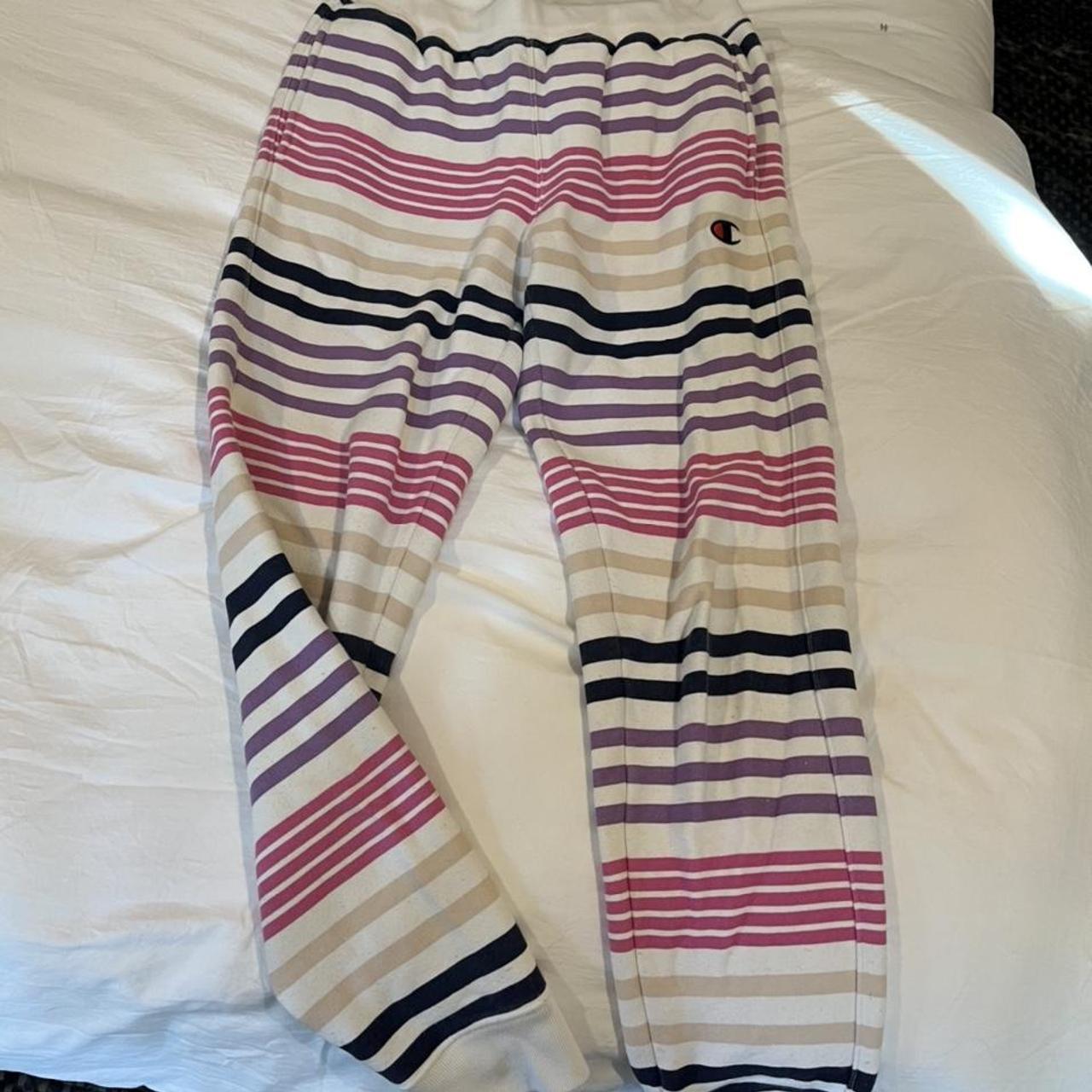 Champion striped cheap pants