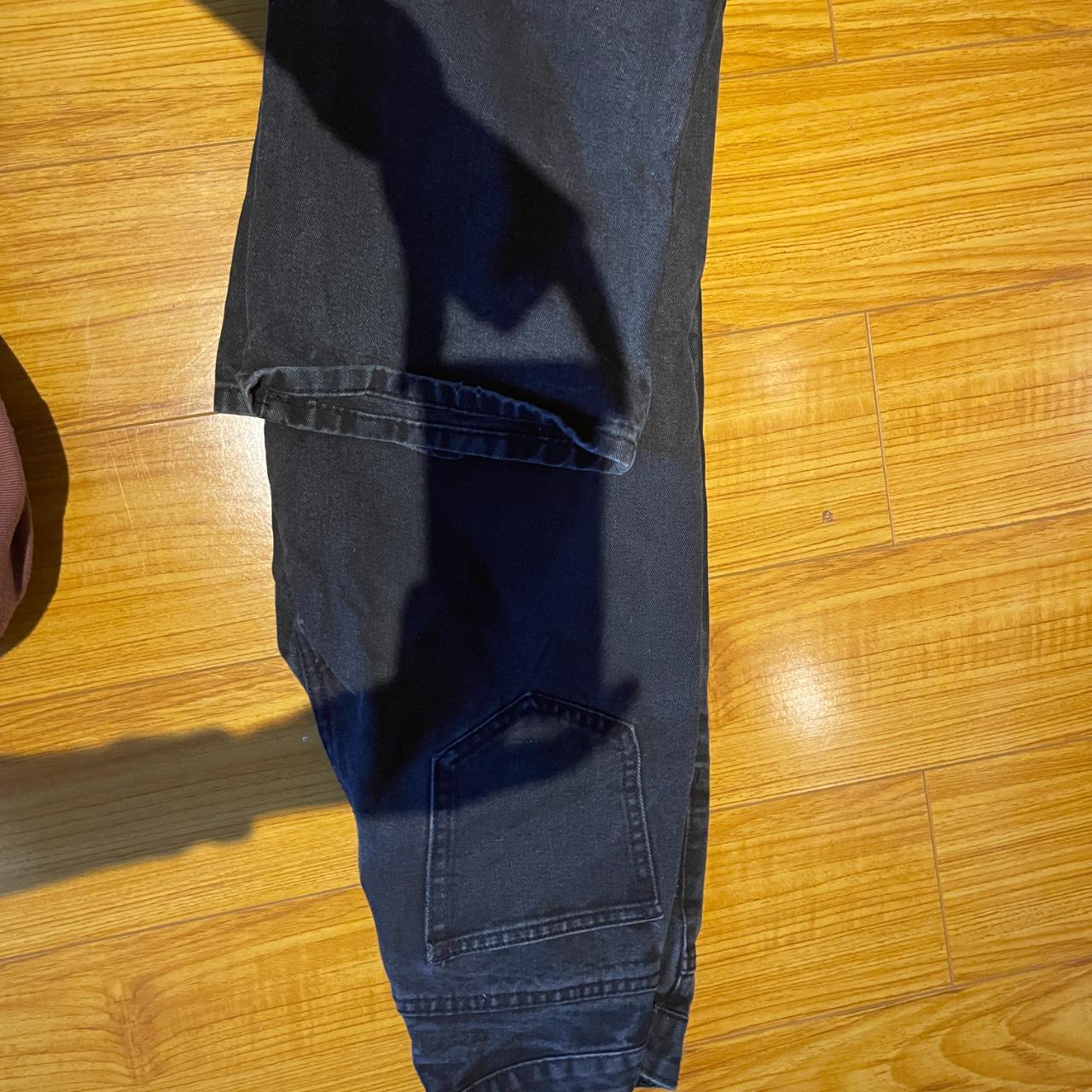 black baggyish jeans from shein actually really... Depop