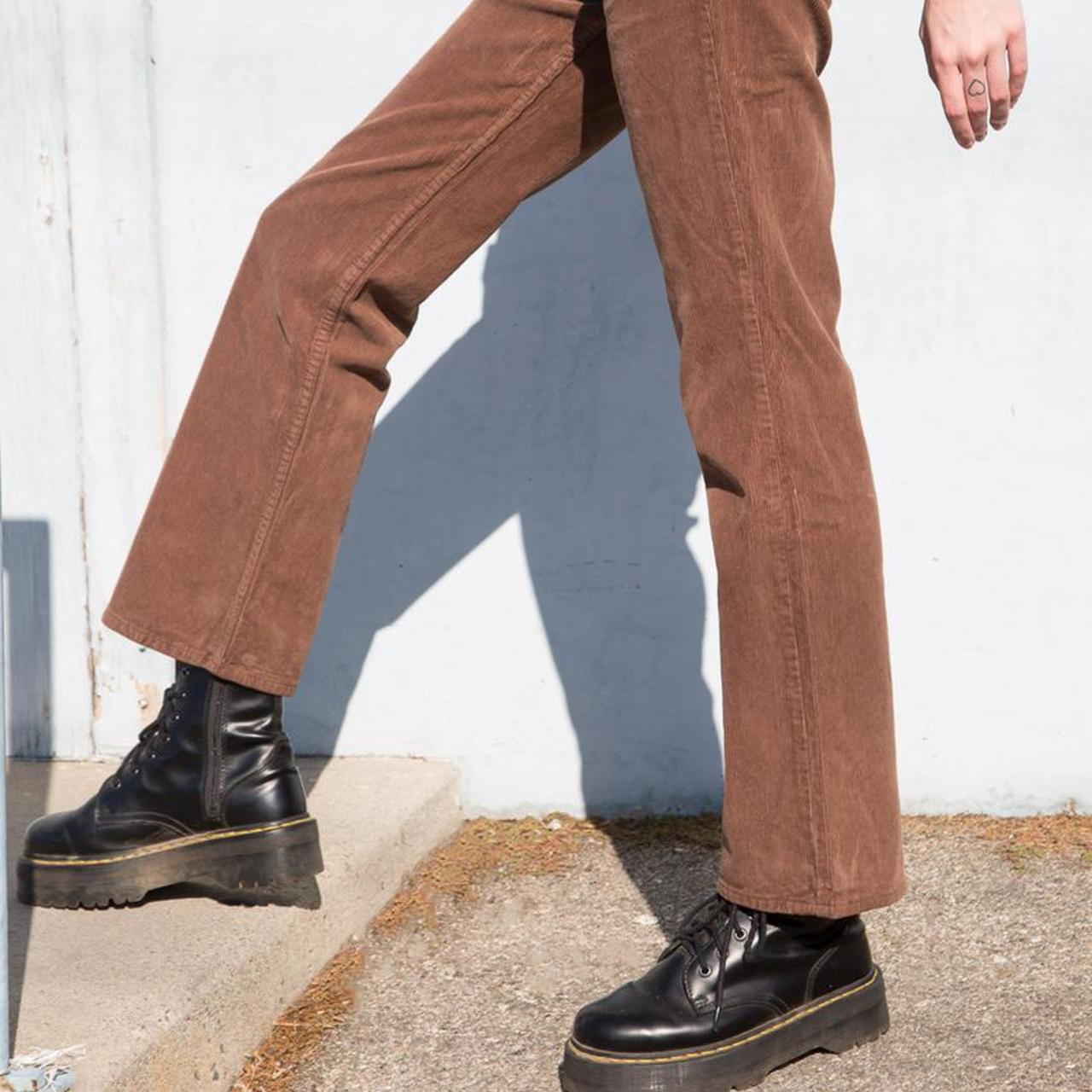 Brandy Melville Jada Corduroy pants brown... Depop