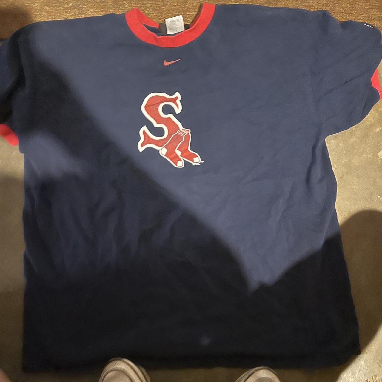 Vintage Nike Boston Red Sox tshirt. Vintage red - Depop