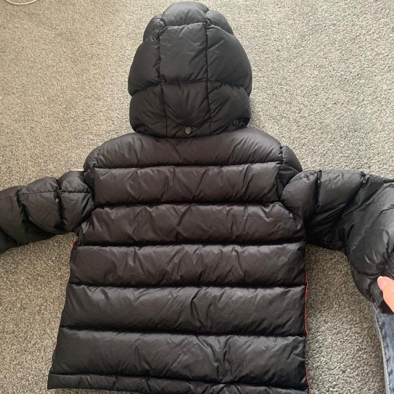 Boys black genuine MONCLER coat age 5. Some slight... Depop