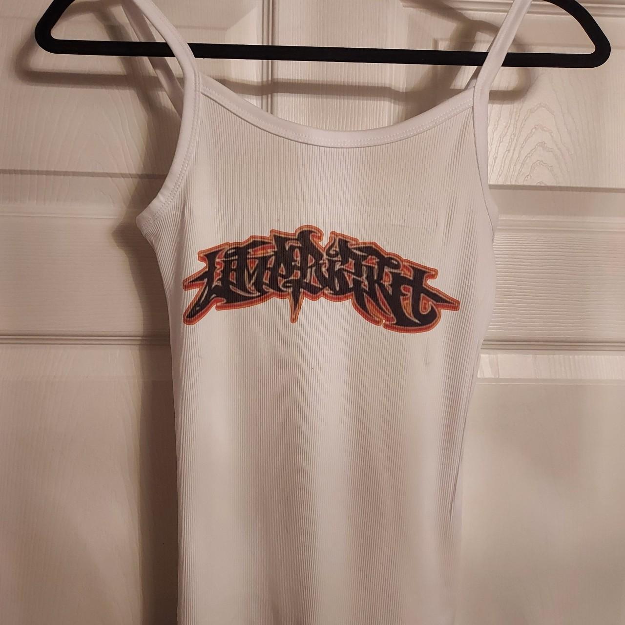 Limp Bizkit tank top ribbed limp bizkit shirt... - Depop