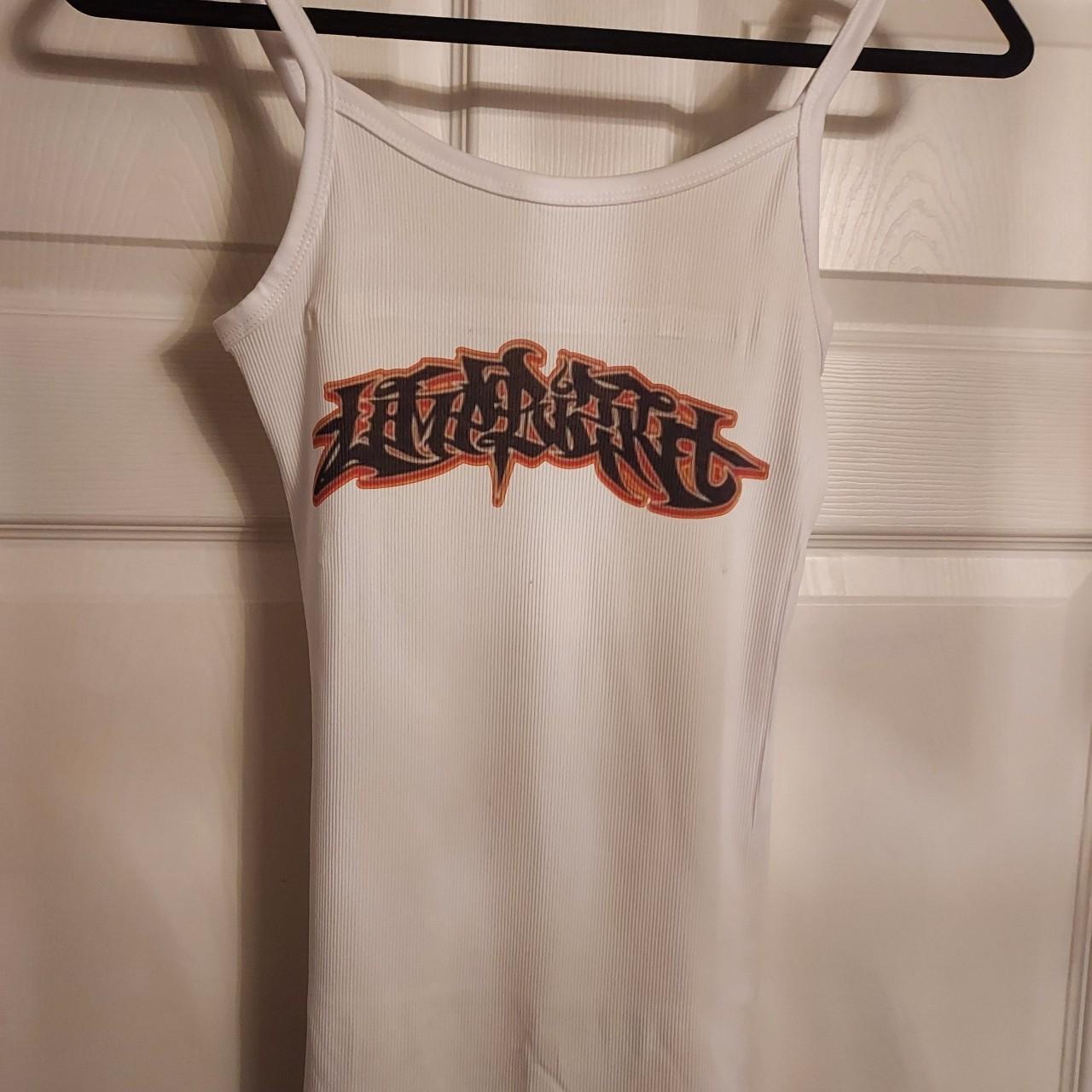 Limp Bizkit tank top ribbed limp bizkit shirt... - Depop