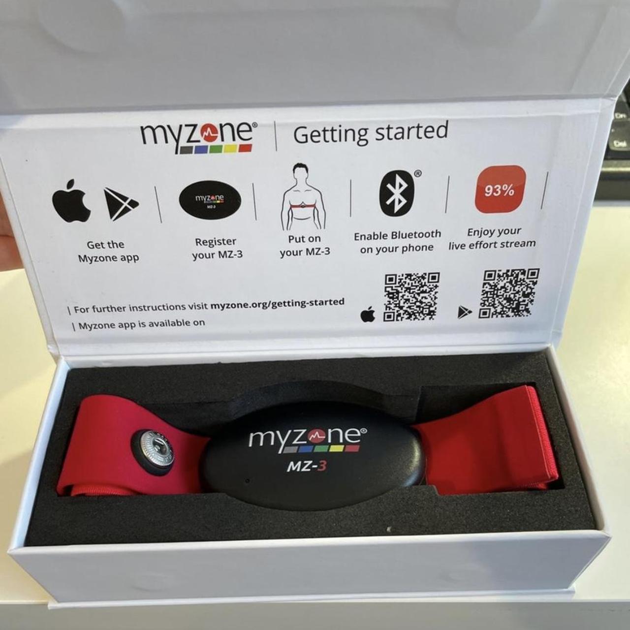 MYZONE MZ-3 chest based heart rate monitor. Brand... - Depop