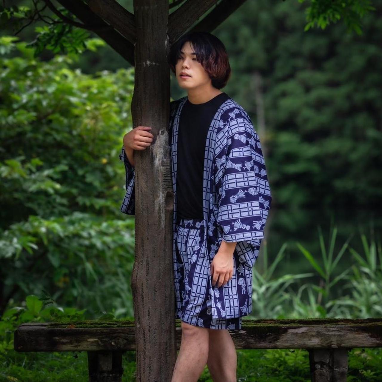 [MADE-TO-ORDER] Japanese yukata robe and shorts... - Depop