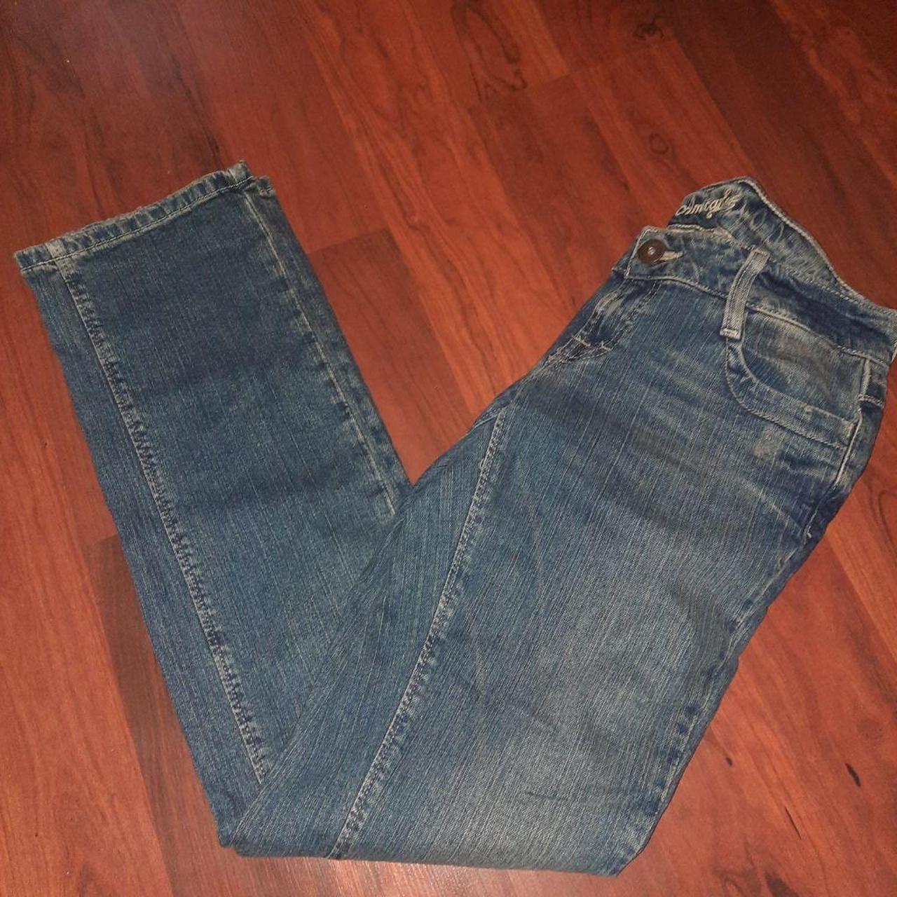 American Eagle Outfitters Jeans Stretch cuffed size... - Depop