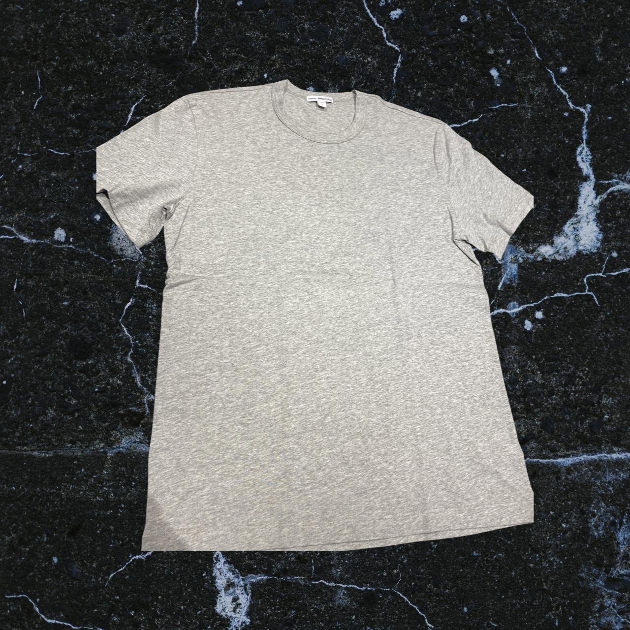 James Perse Men's Grey and Silver T-shirt