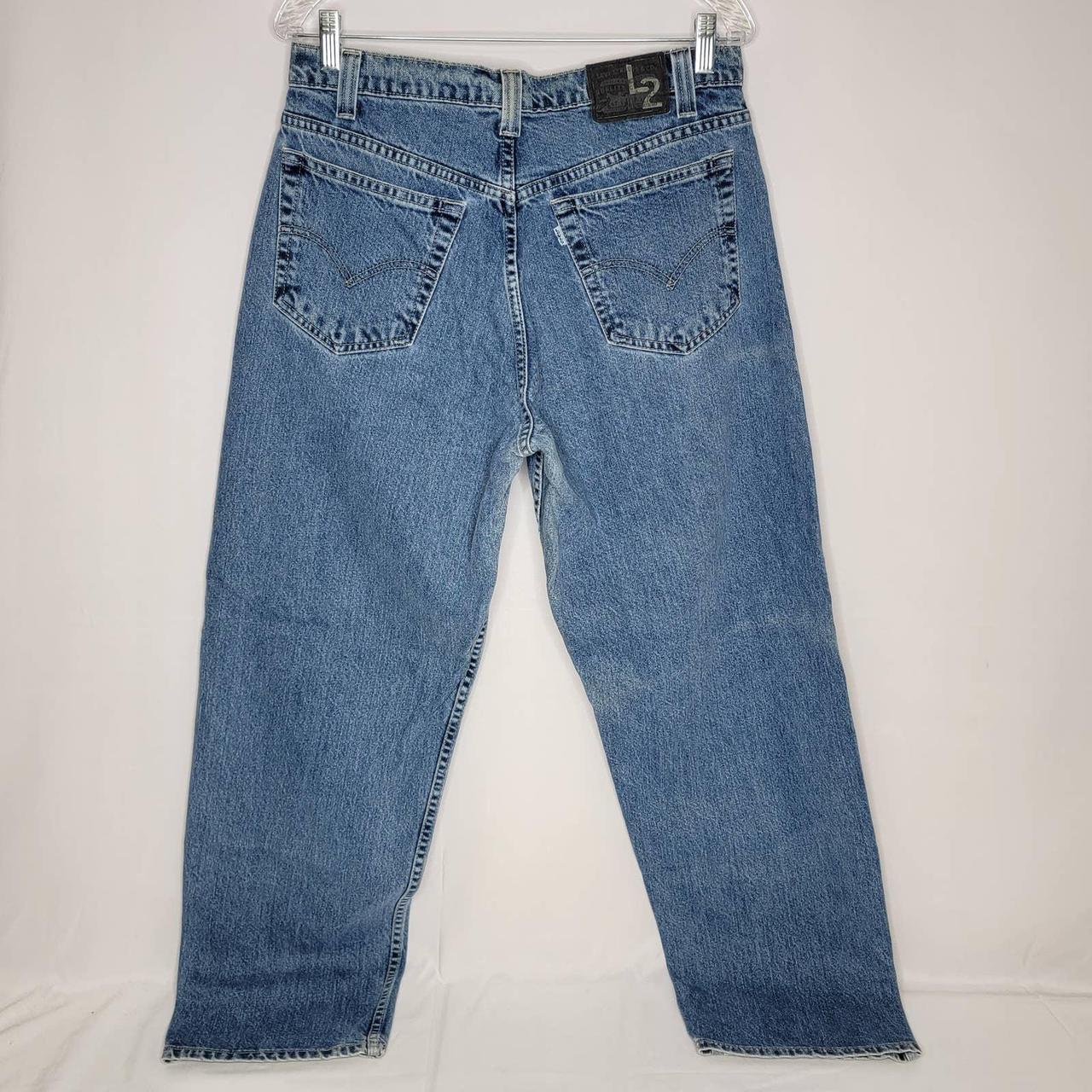 Vintage Levis L2 Baggy Loose Fit Jeans Medium Wash... - Depop