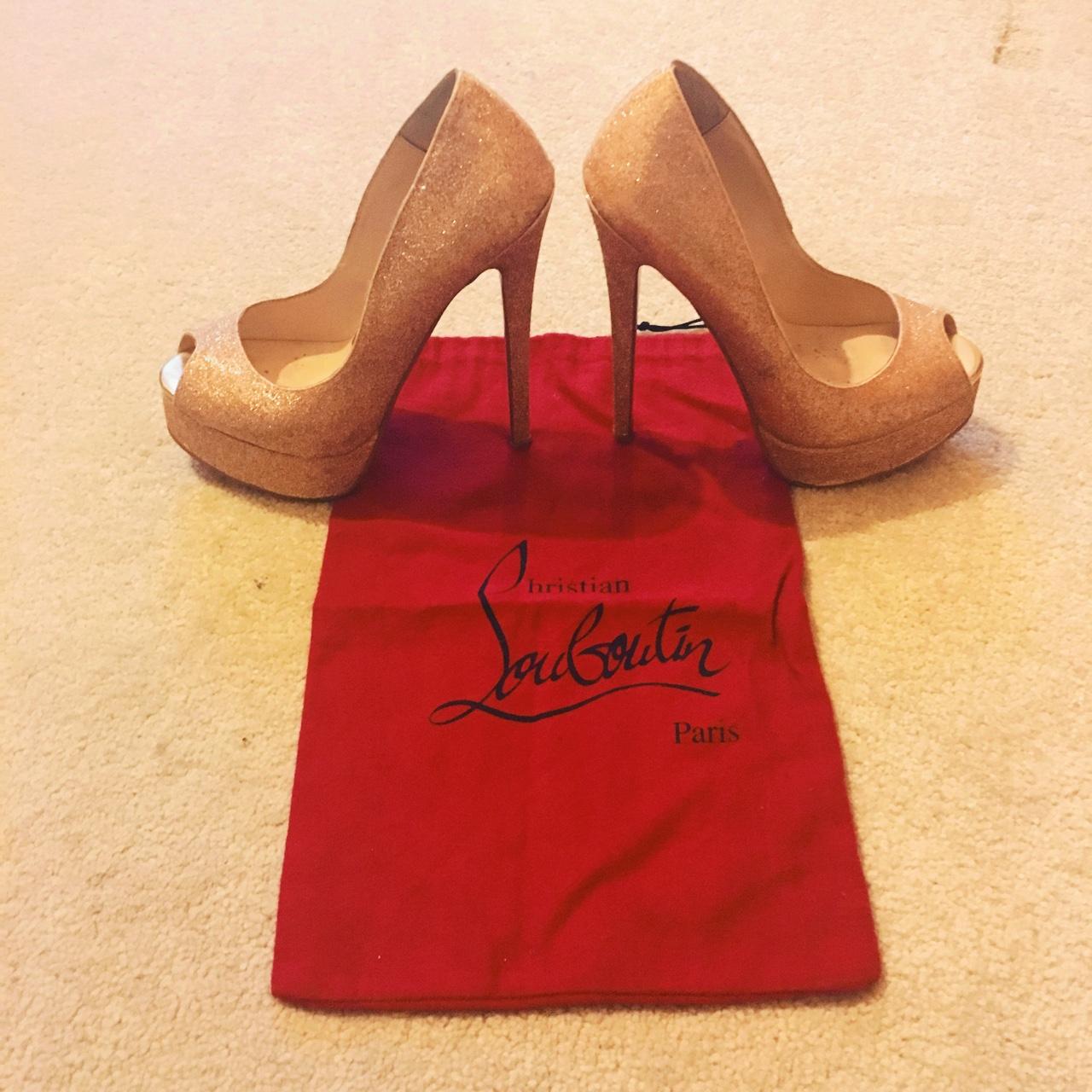 Christian Louboutin Heels barely worn size - Depop