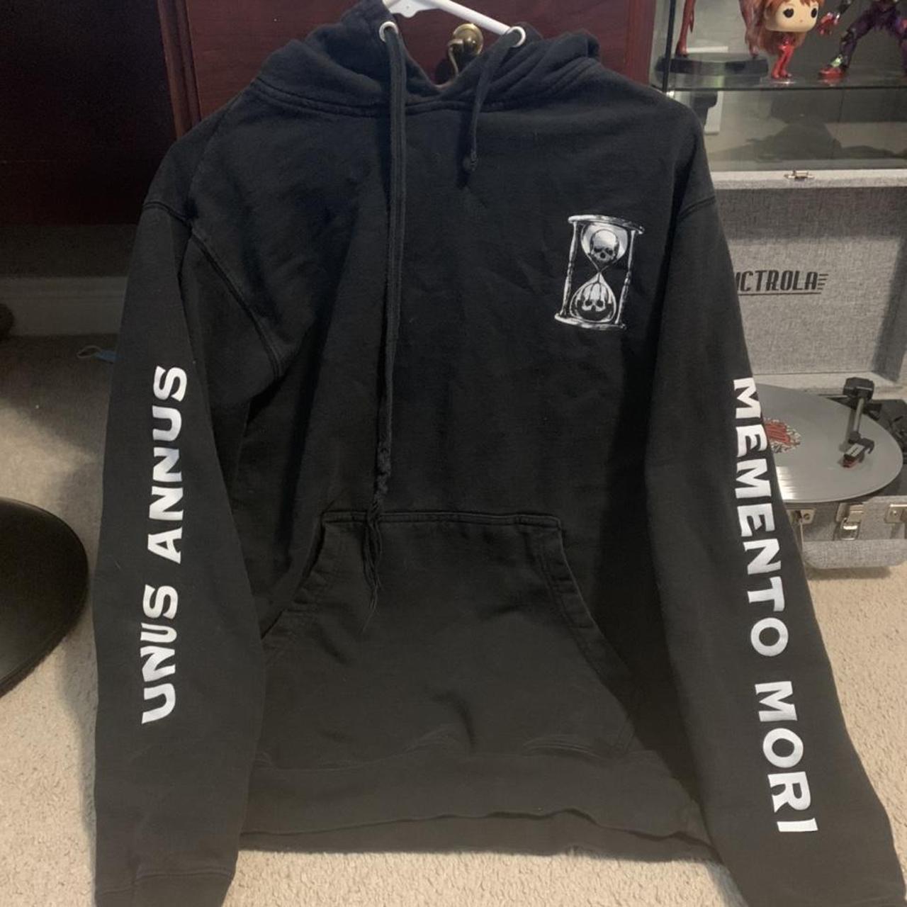 Unus annus memento mori hoodie size S, minor flaw... Depop