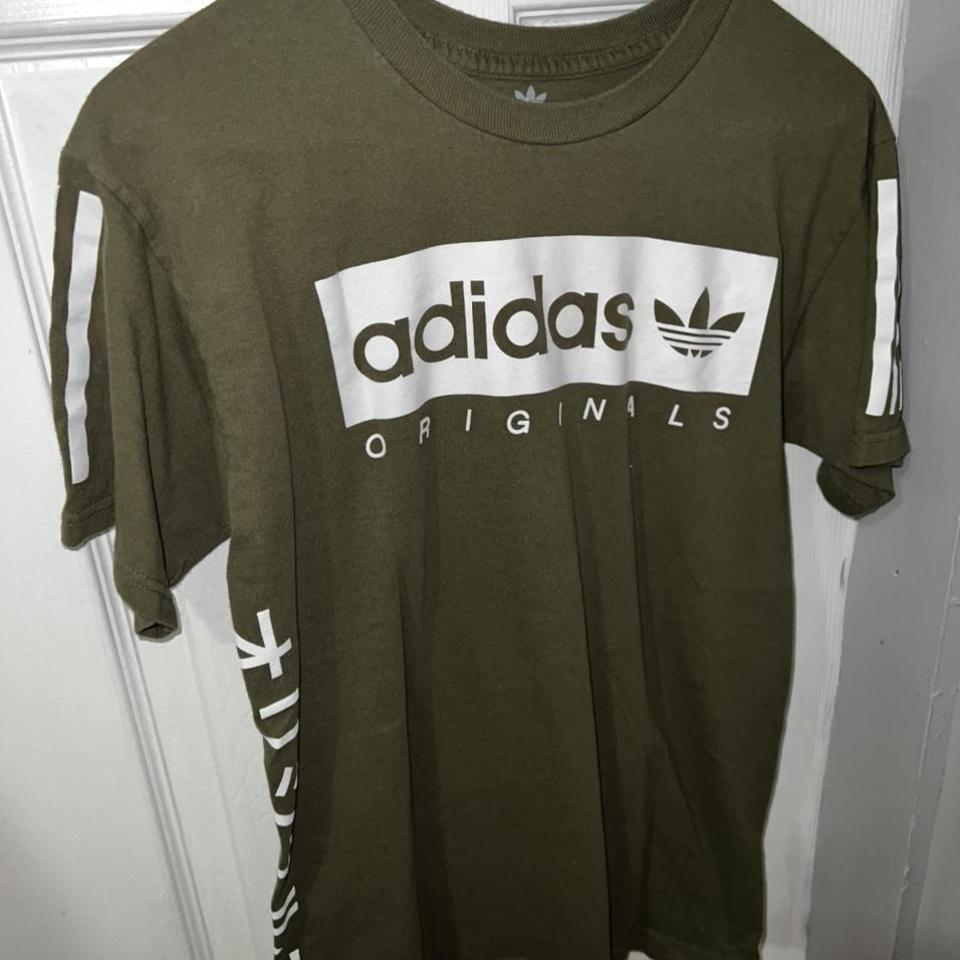 olive green adidas shirt