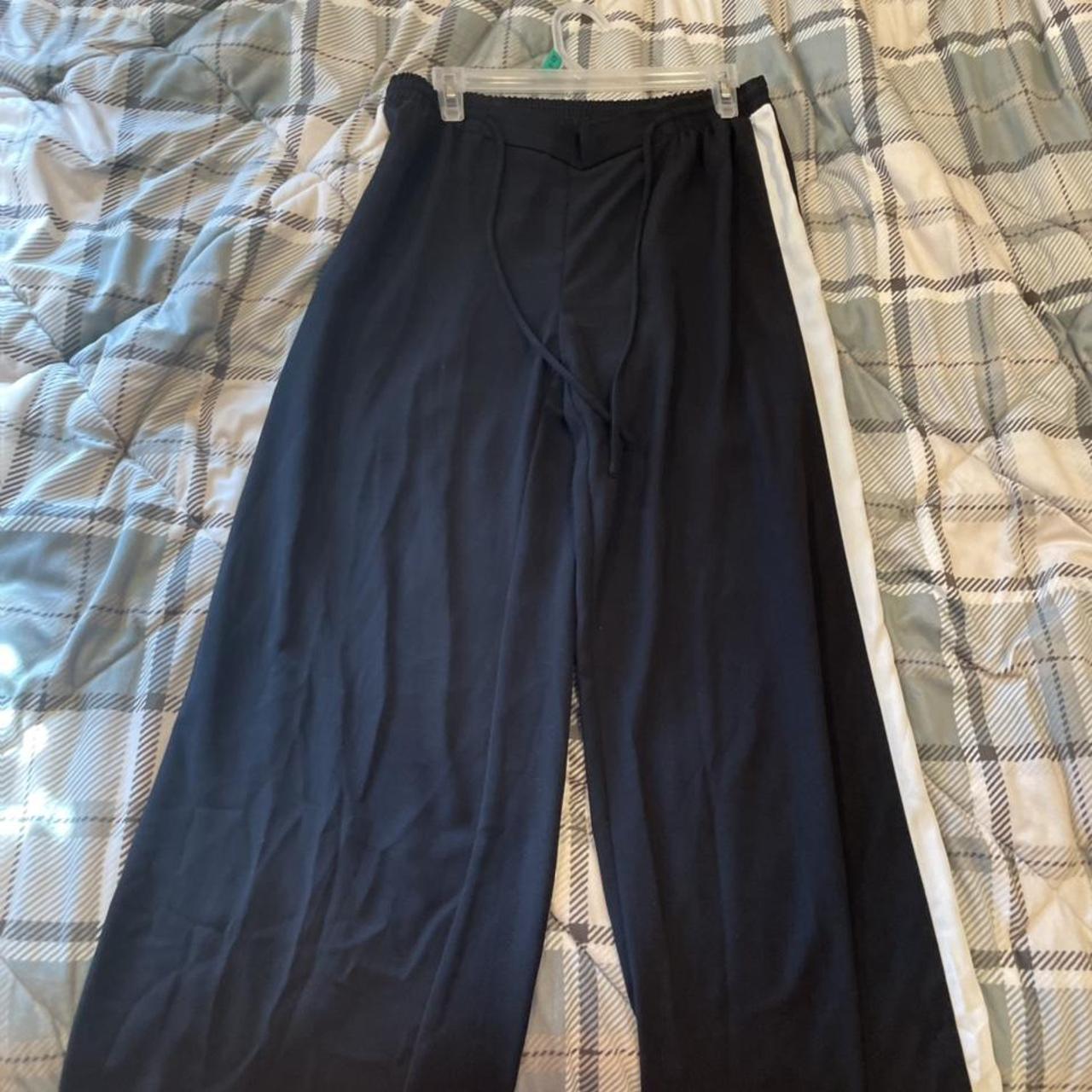 Polyester casual pants that are straight leg. Pants - Depop