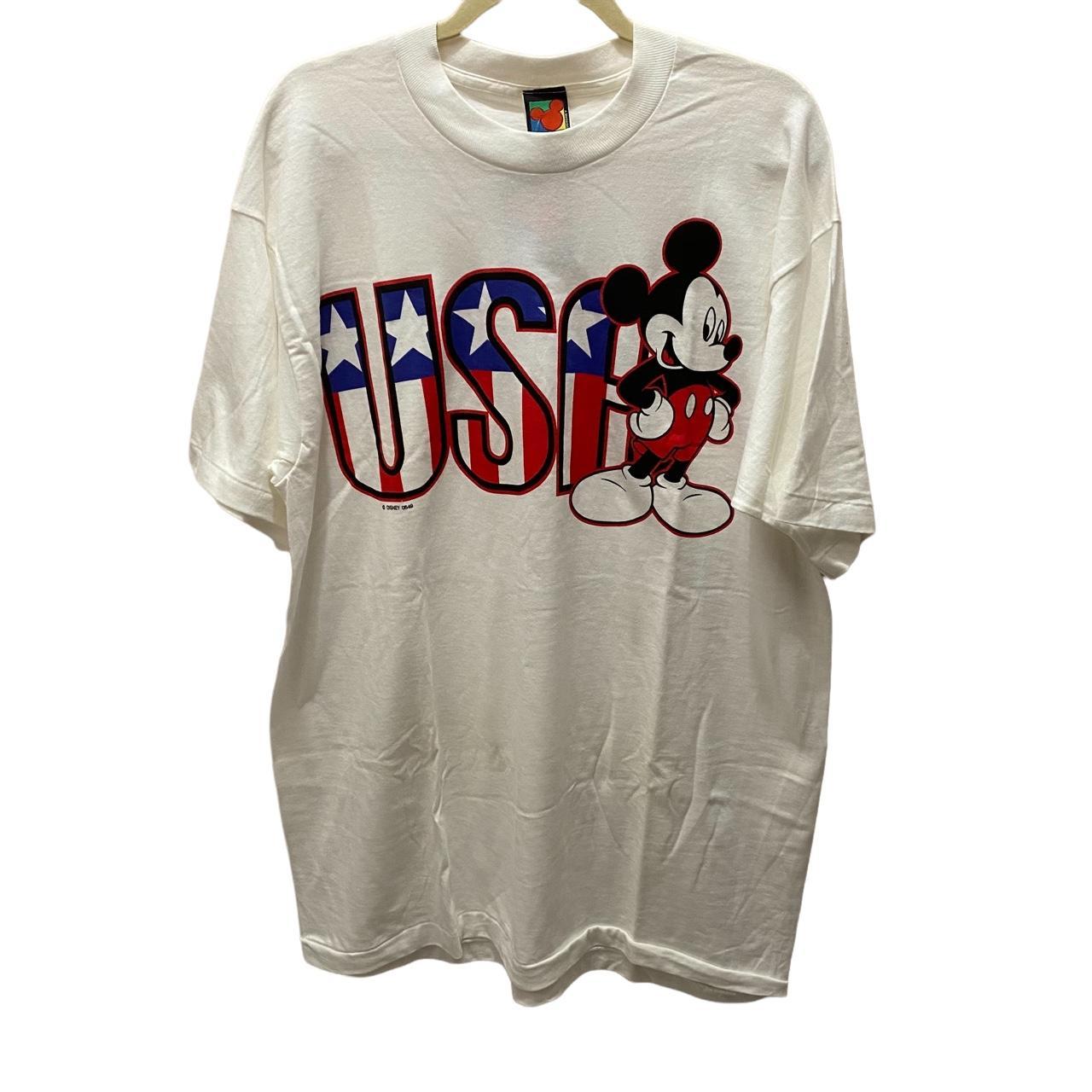 Vintage 90s Mickey USA Disney Store T-shirt Cool - Depop