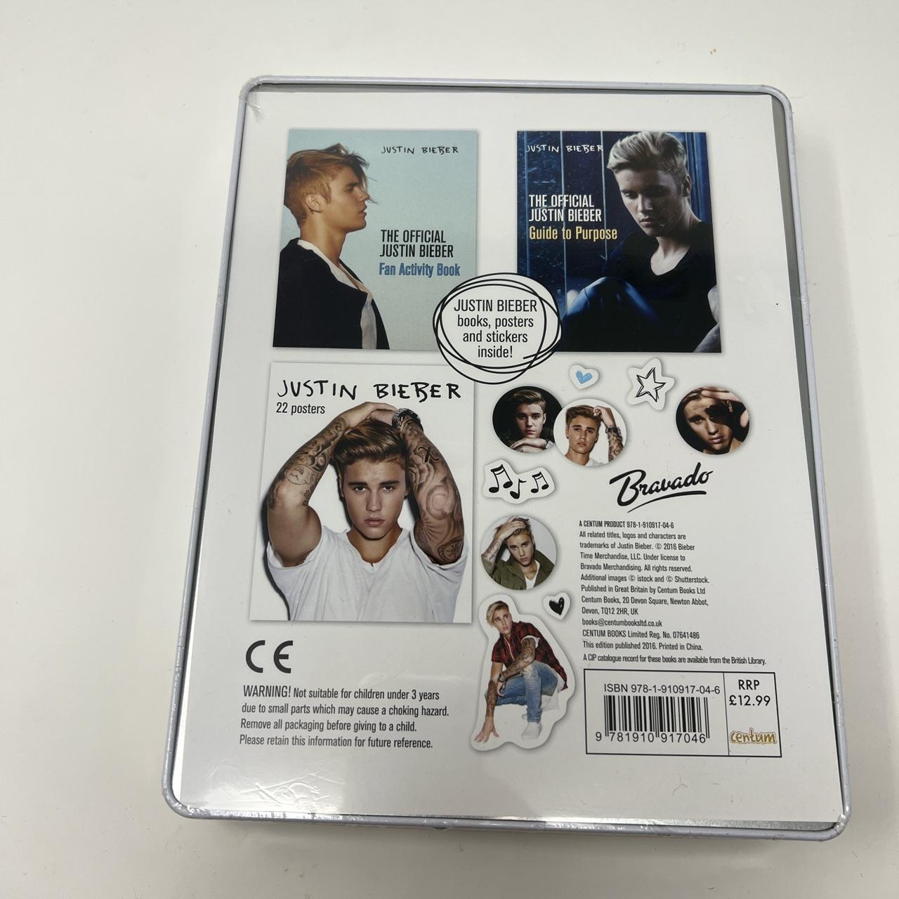 Justin Bieber official fan pack tin Activity book, | Depop