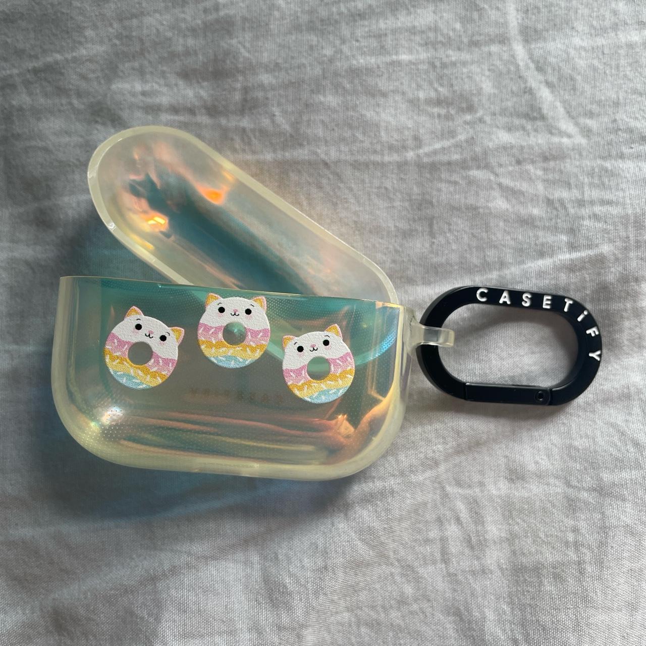 Casetify AirPod Pro case, iridescent cat donut... Depop