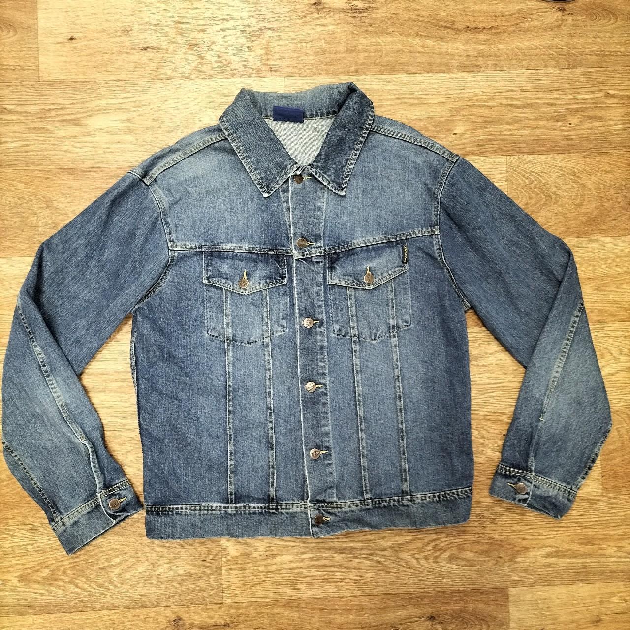 Vintage Dickies 90s Denim Work Jacket. Brander's... - Depop