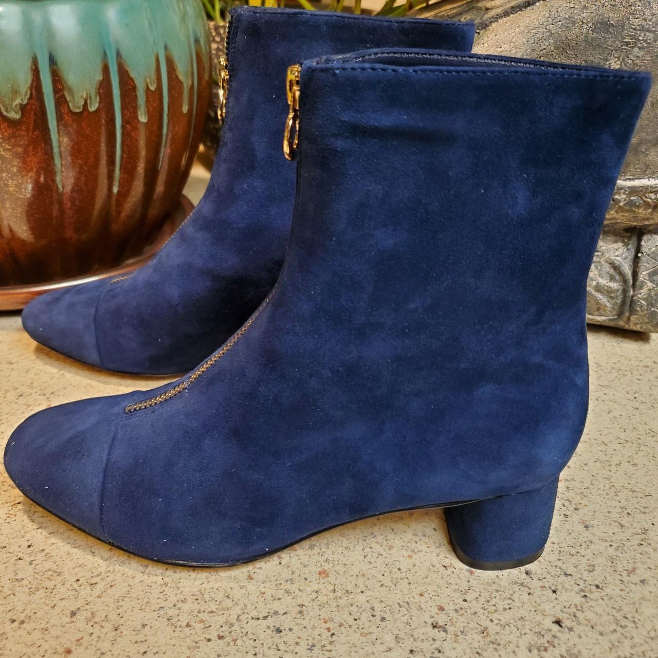 Tory burch navy clearance boots