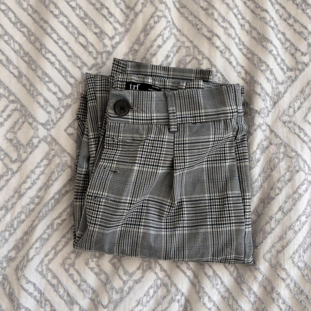 mens plaid pants zara