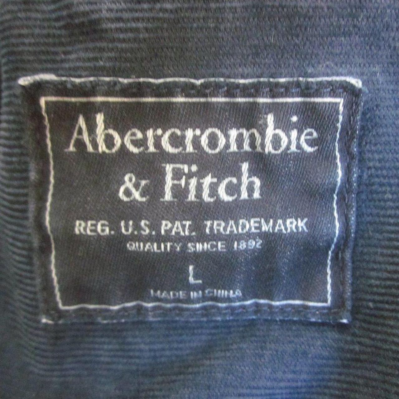 Abercrombie & Fitch Mens Shirt Size L Navy Blue... - Depop