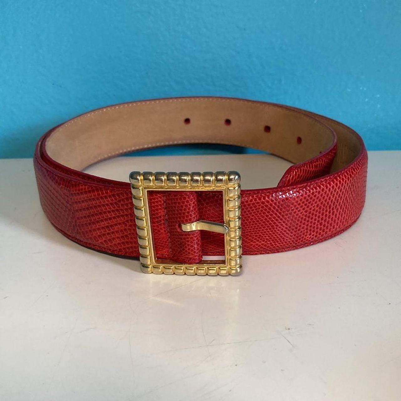 ladies red belt