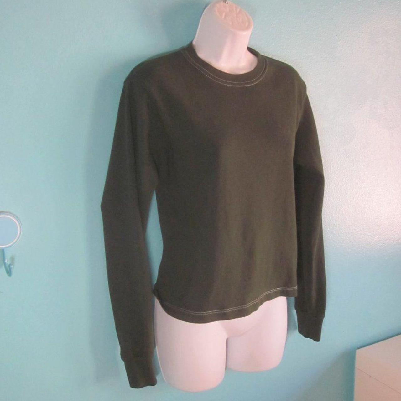 Brandy Melville Dark Green Sweatshirt S Pullover - Depop