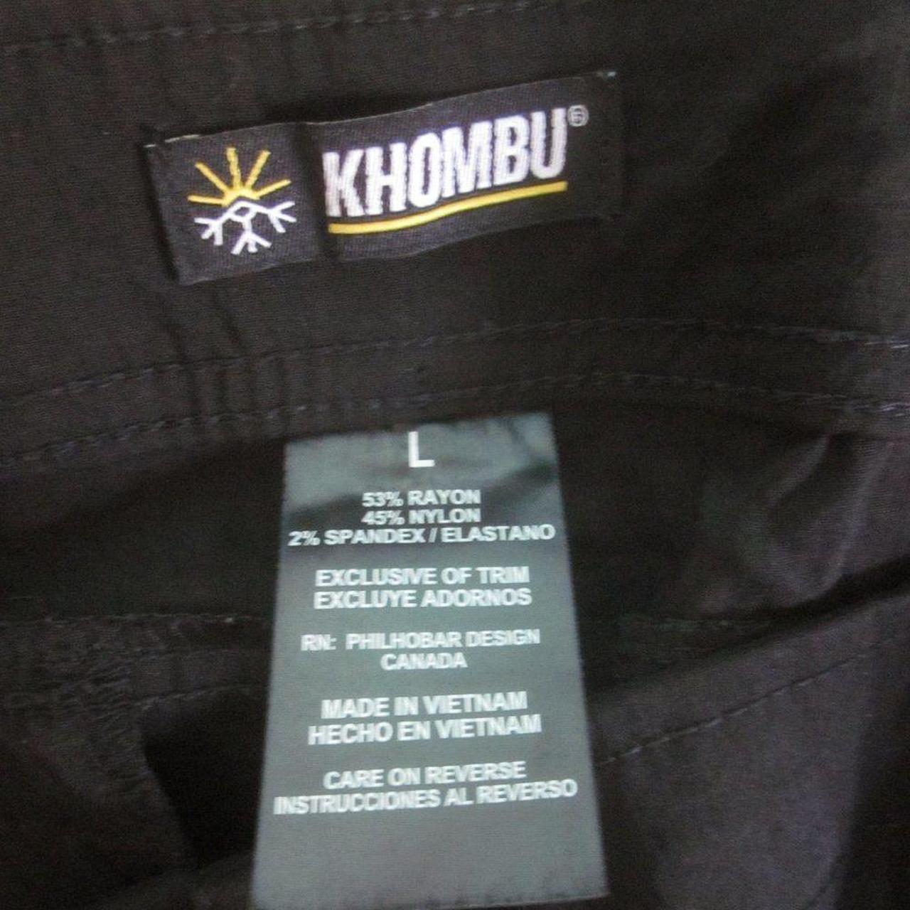 Khombu Capri Pants L Womens Woven Capri Pant in - Depop