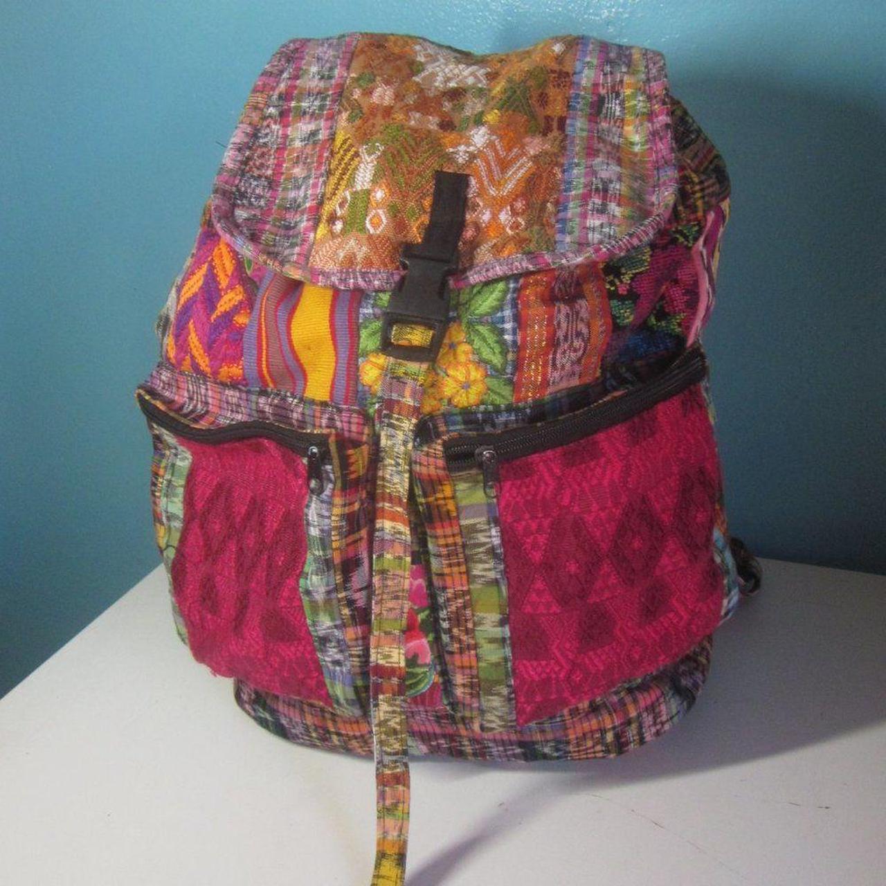 BOHO Backpack Multicolored Bag fits a really good... Depop