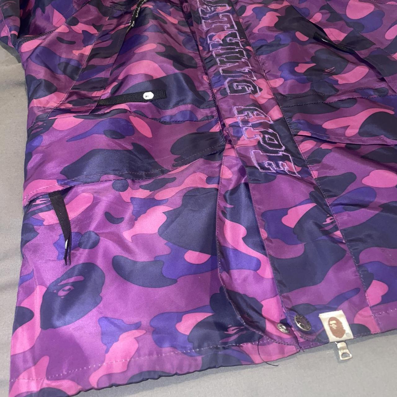 RARE Purple Camo Bape Jacket Size Medium 8/10... - Depop