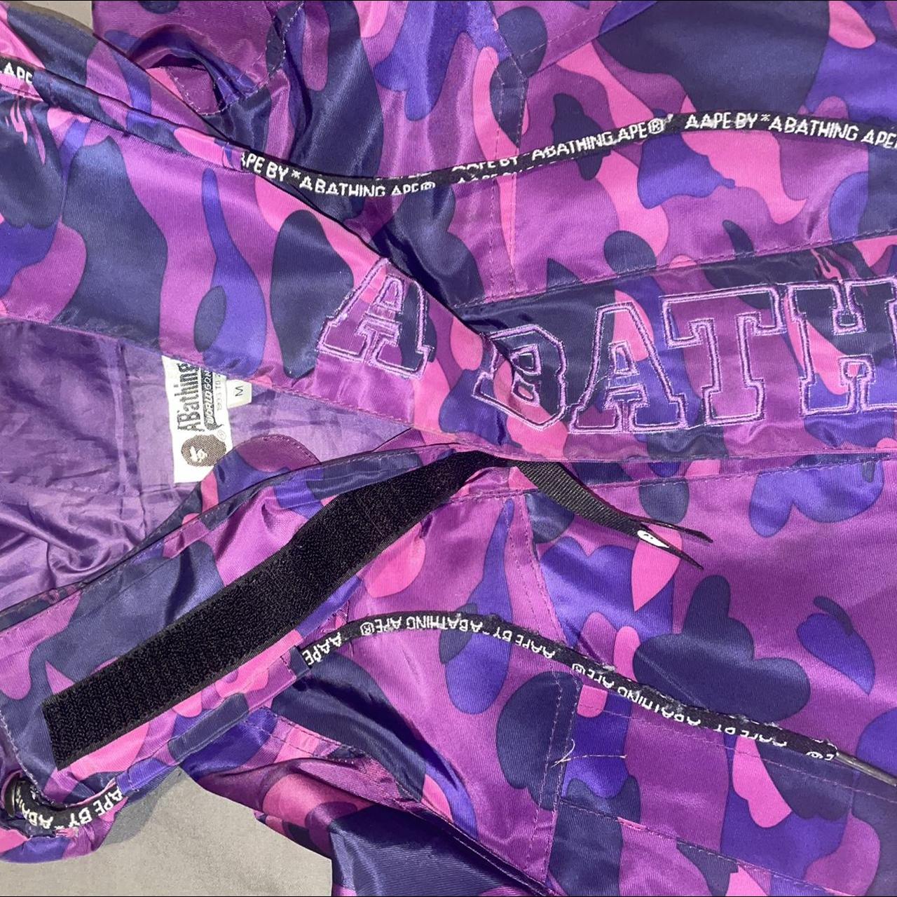 Bape purple hot sale camo jacket