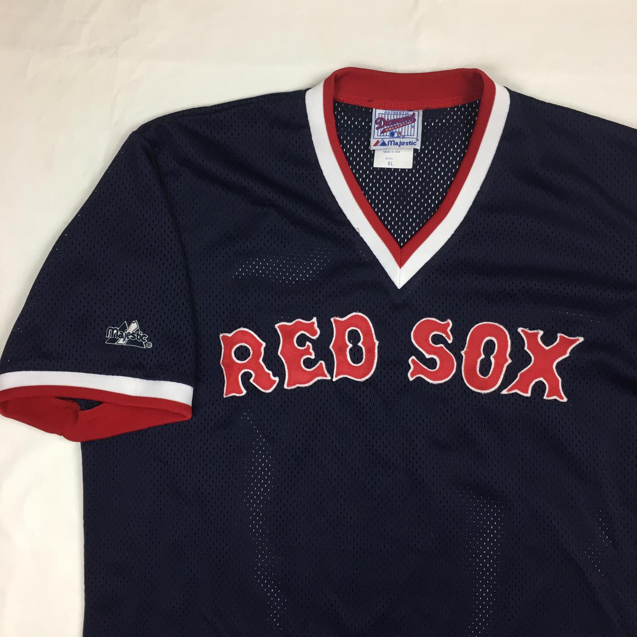 Magestic MLB Boston Red Sox Cool Base Jersey Style - Depop