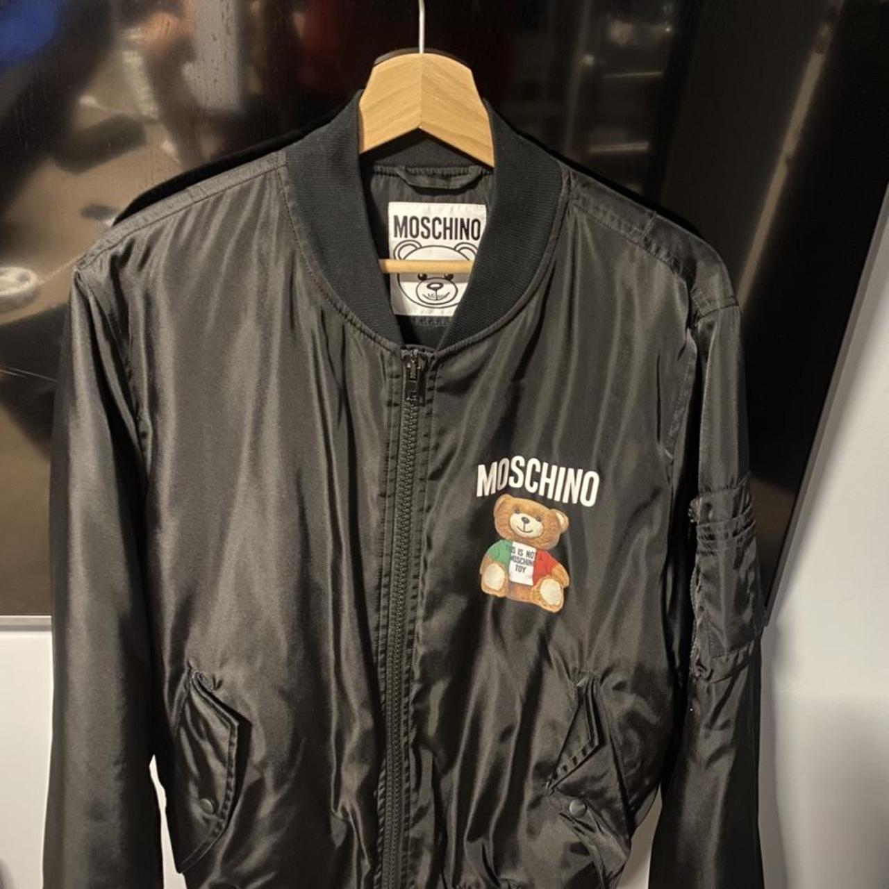 Mens moschino bomber on sale jacket