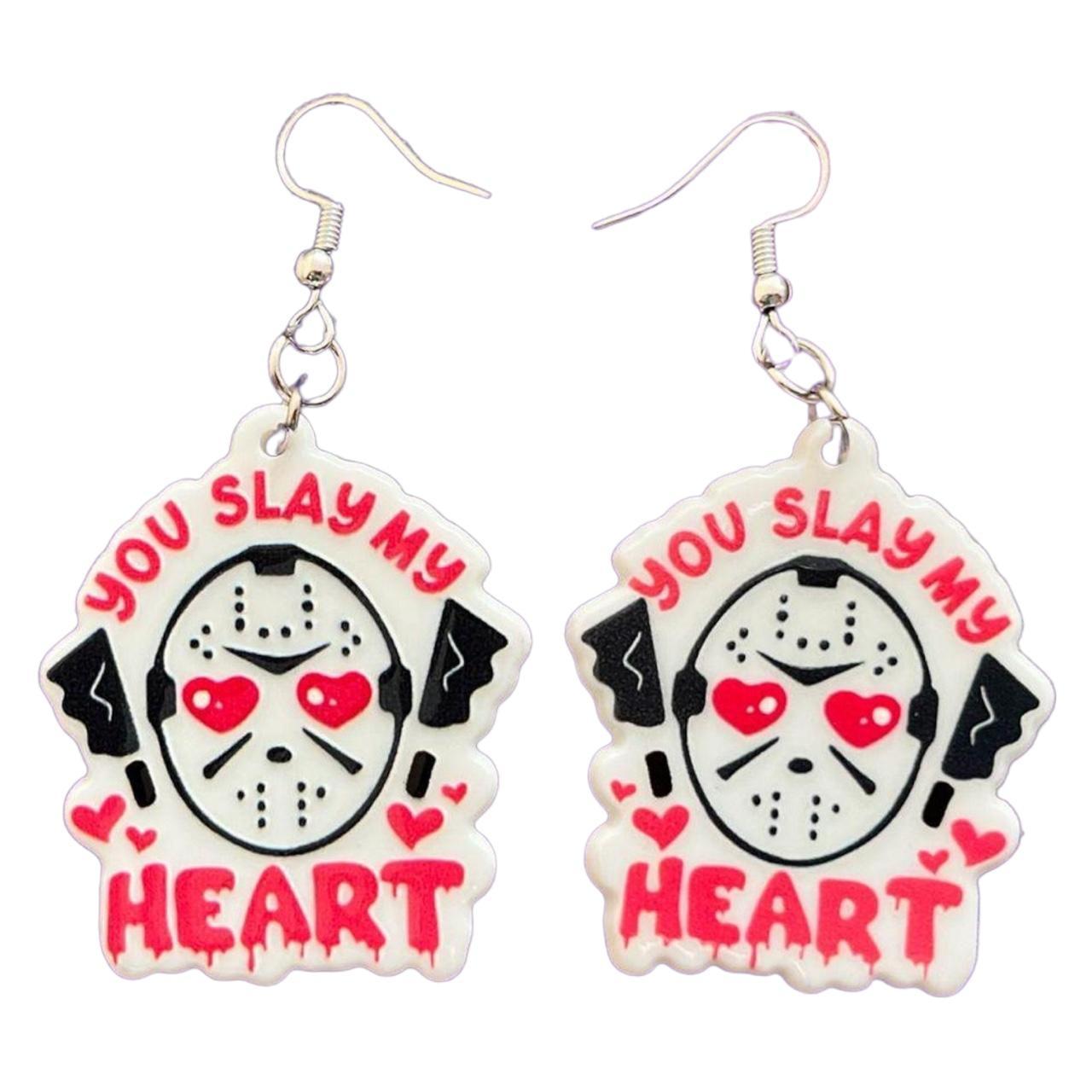 New Friday the 13th Jason Earrings Reads “You Slay... Depop