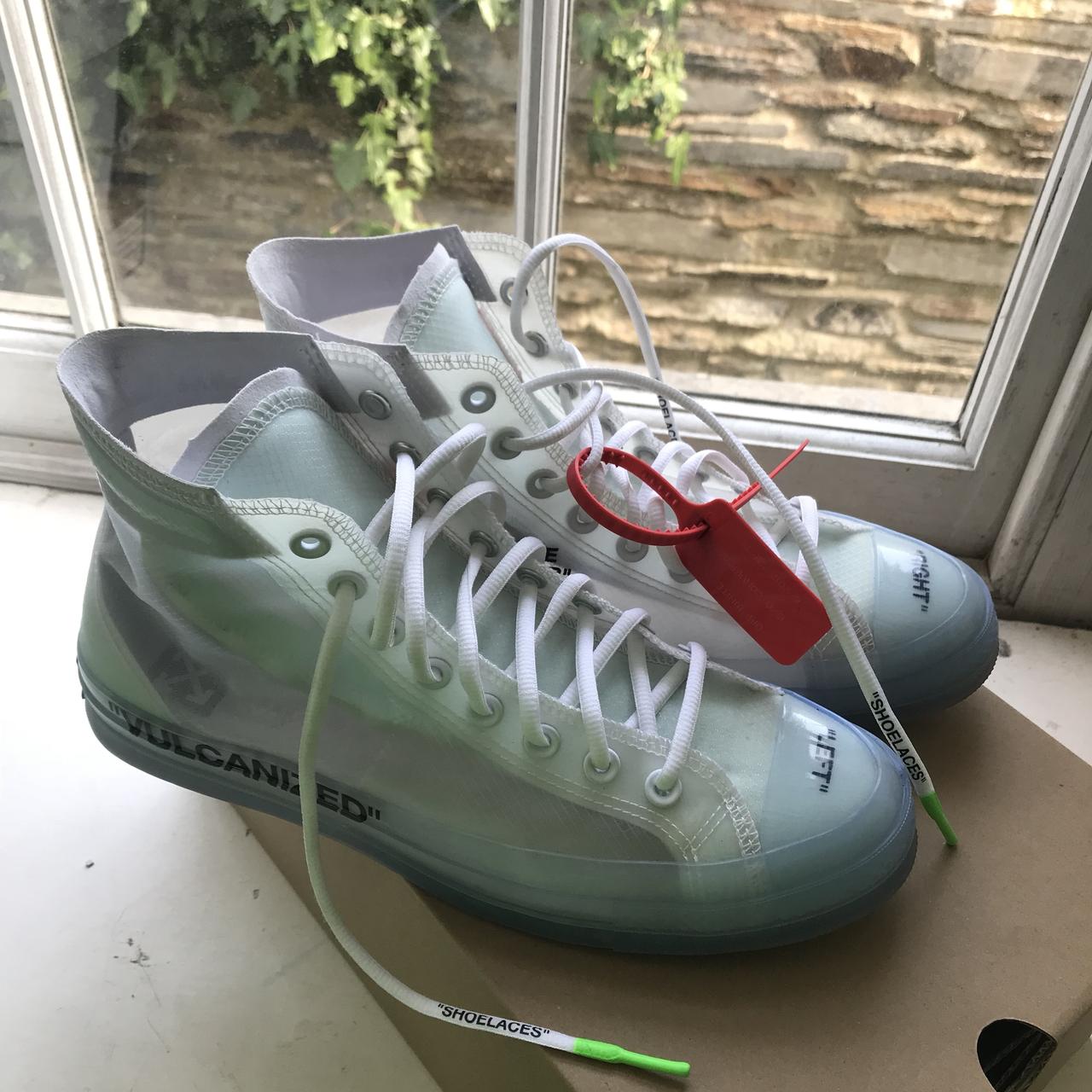 Off white vulcan clearance converse