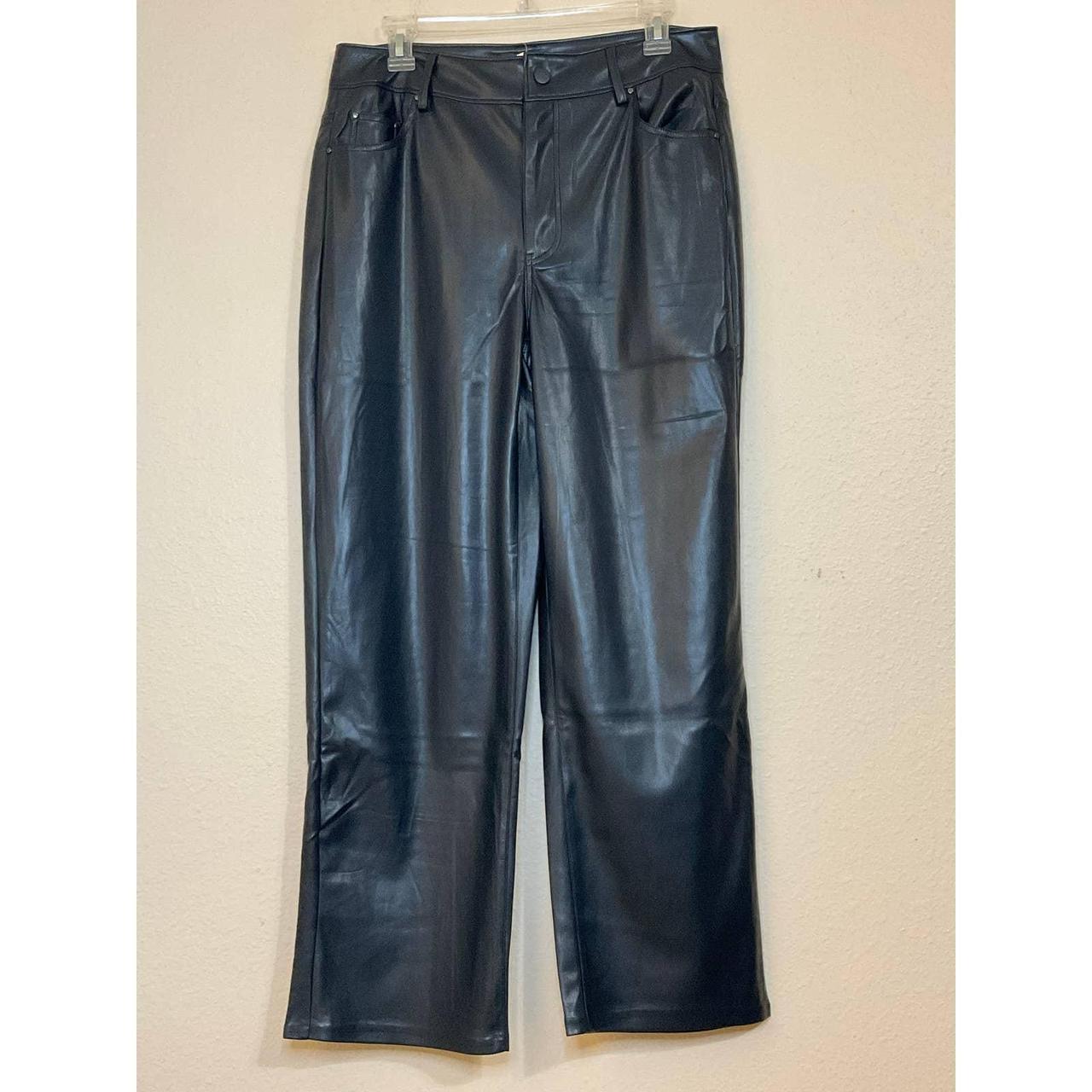 Women's Vegan Leather pants from Badgley Mischka.... - Depop