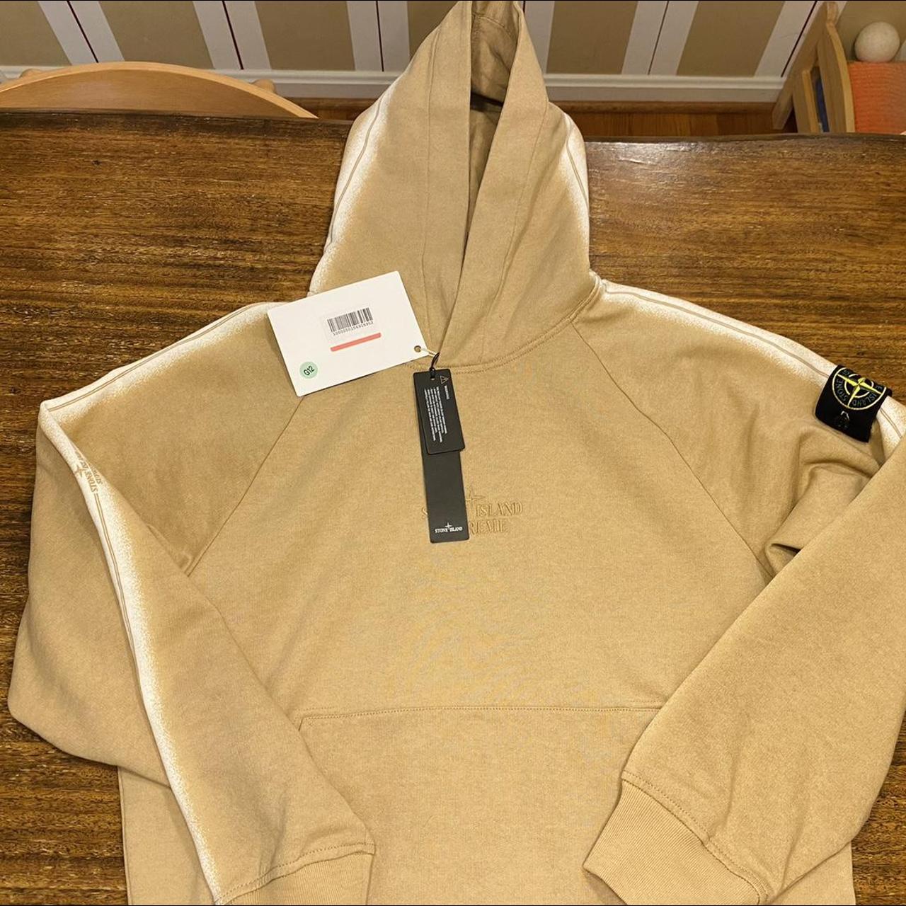 Supreme stone island hot sale hoodie olive