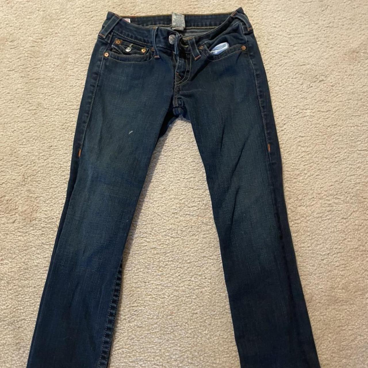 true religion dark wash jeans send offers :) - Depop