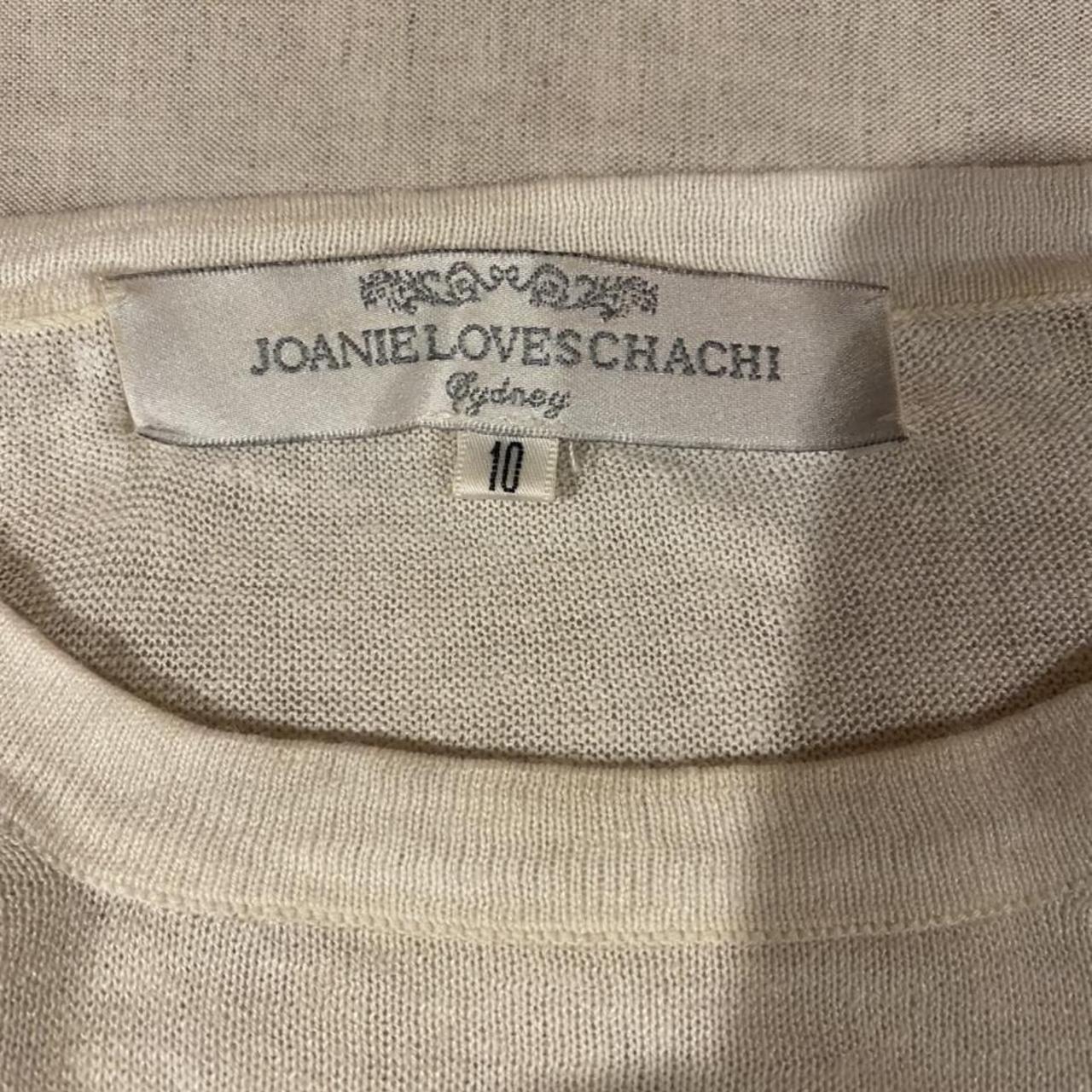 Joanie Loves Chachi - white and navy striped linen... - Depop
