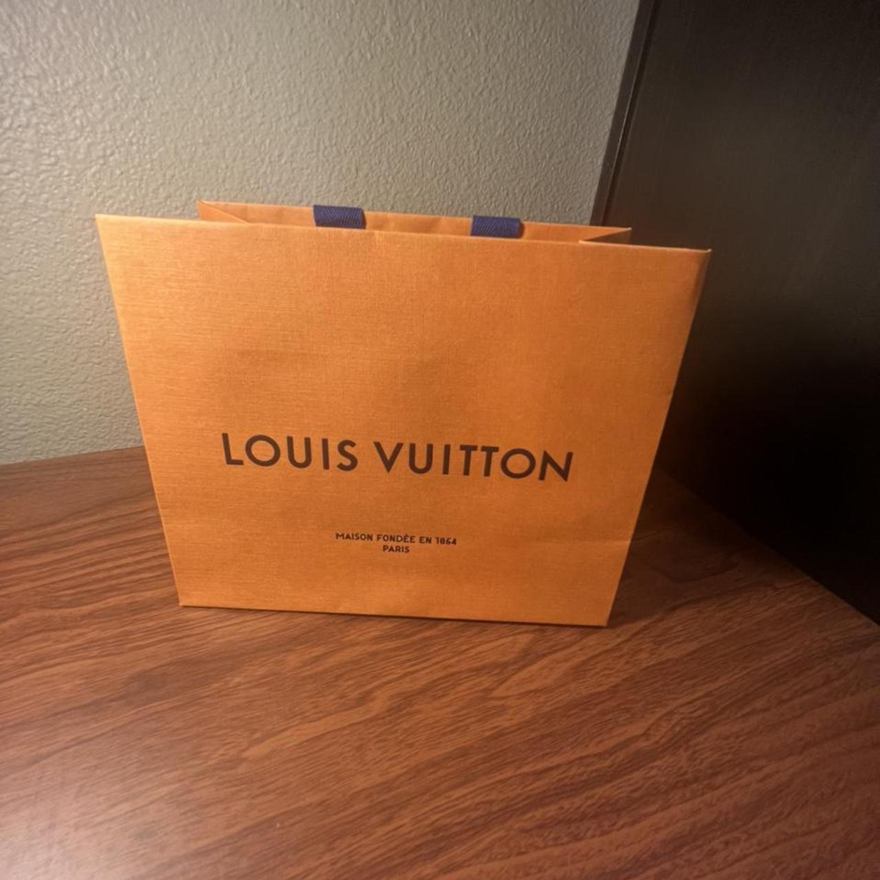 Louis Vuitton Dark Brown Large Paper Bag / Shopping Bag