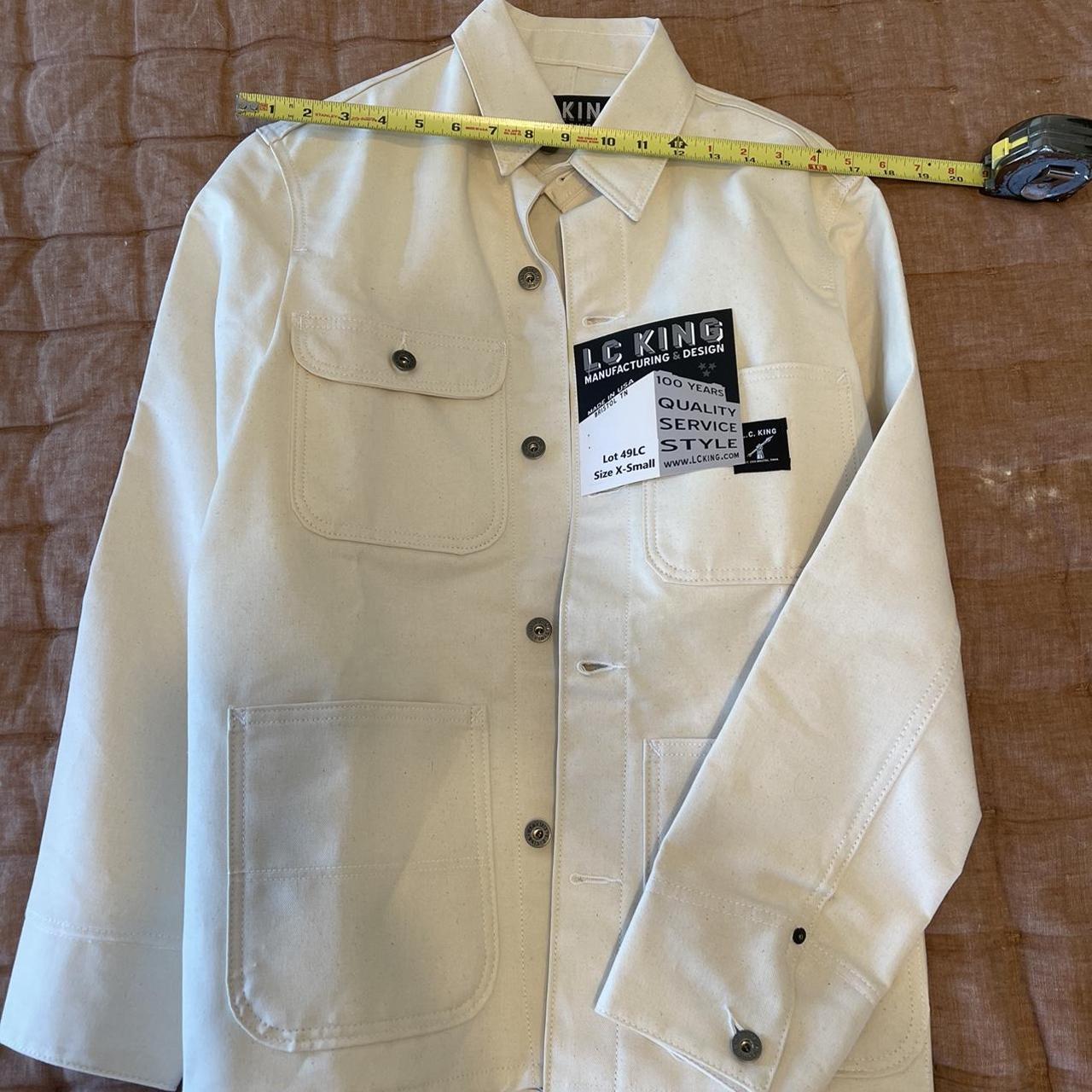 Lc king xs white chore coat New with tags, bought... - Depop