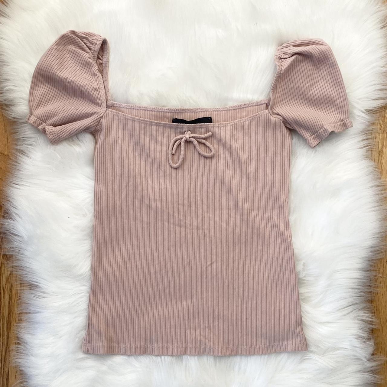 ribbed babydoll milkmaid top 🐇 reformation “lydia... Depop