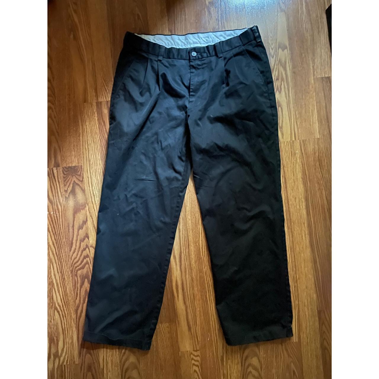 George Relaxed Black Pants Sick fit on legs - Dope... - Depop