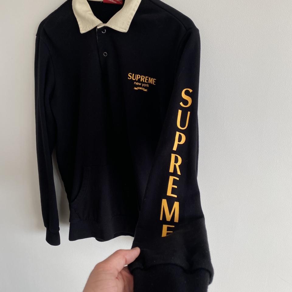 Supreme Long Sleeve Rugby Polo - Medium #supreme - Depop