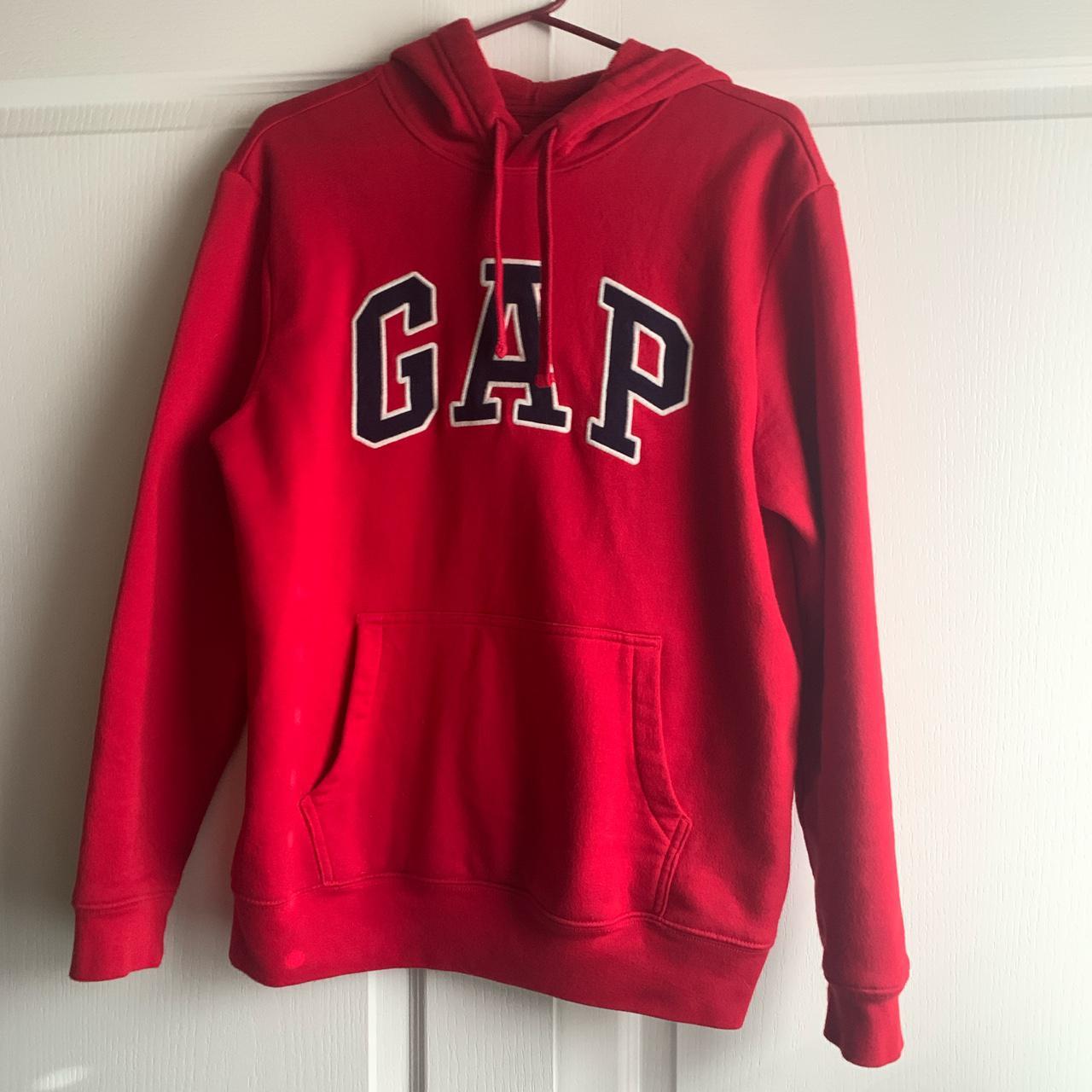 mens gap logo hoodie, in great condition, message me... Depop